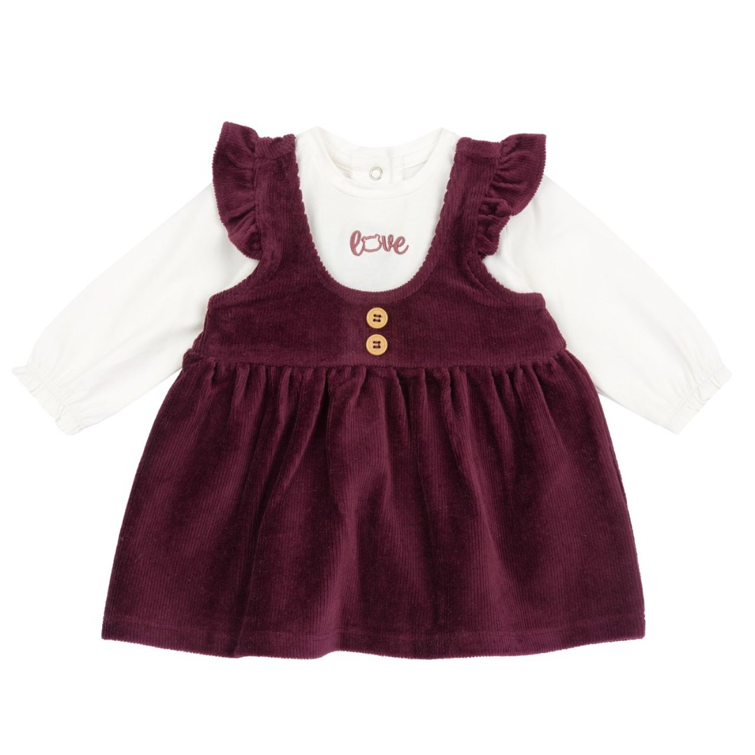 VESTITO VELLUTO FUXIA CON MAGLIA B.CA - Chicco