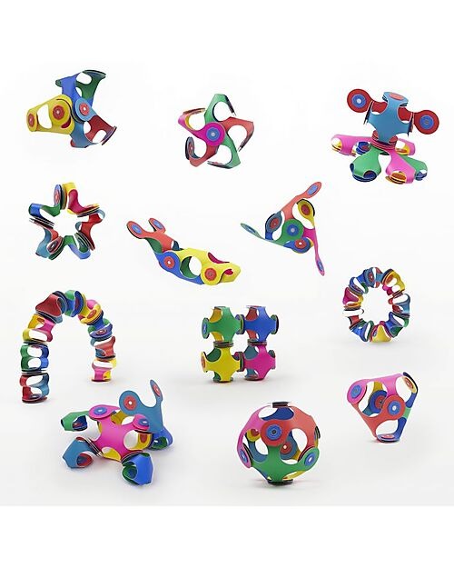Tiny & Mighty 9 Pezzi Multicolor, Gioco Magnetico STEAM - Clixo - immagine 2