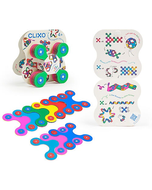 Tiny & Mighty 9 Pezzi Multicolor, Gioco Magnetico STEAM - Clixo