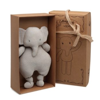Peluche Elefante Cotone Grigio - Kiokids