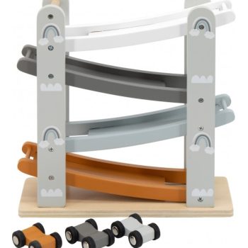 Pista per Macchinine in Legno + 3 Macchinine - Tryco