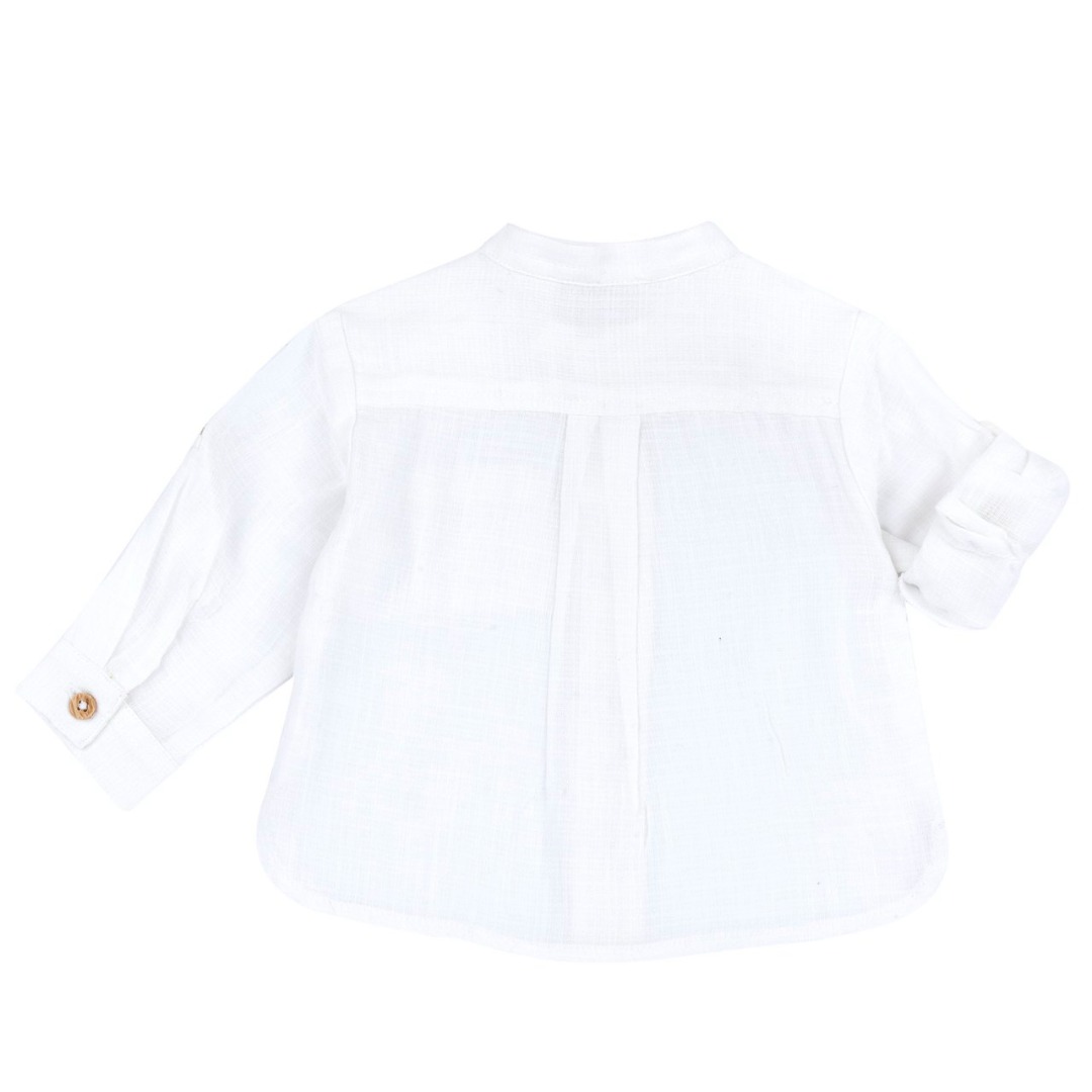 Camicia M/L Bianca Lino - Chicco - immagine 2