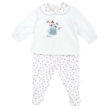 Completo Maglia M/L e Pantaloni con Piedini Cuori - Chicco