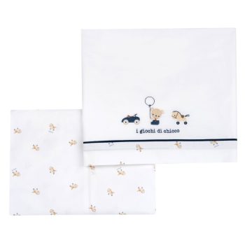 Set Lenzuola Carrozzina con Orsetto - Chicco