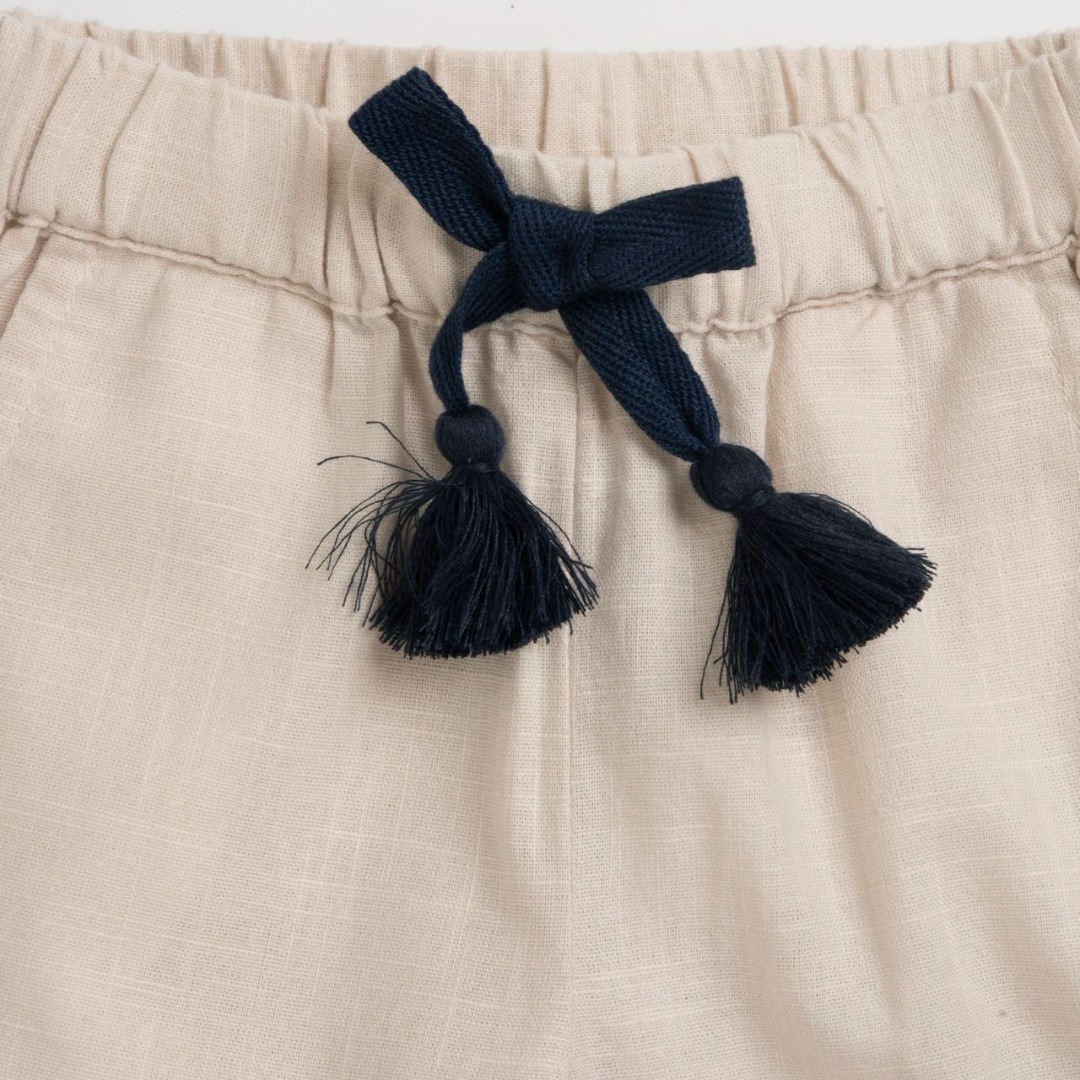 Pantaloni Lunghi Lino Beige - Chicco - immagine 2