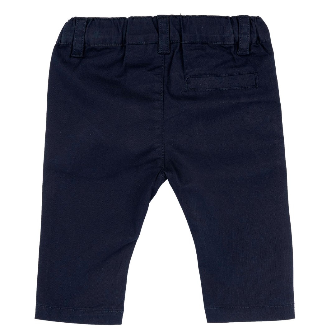 Pantaloni Lunghi in Twill Blu - Chicco - immagine 2