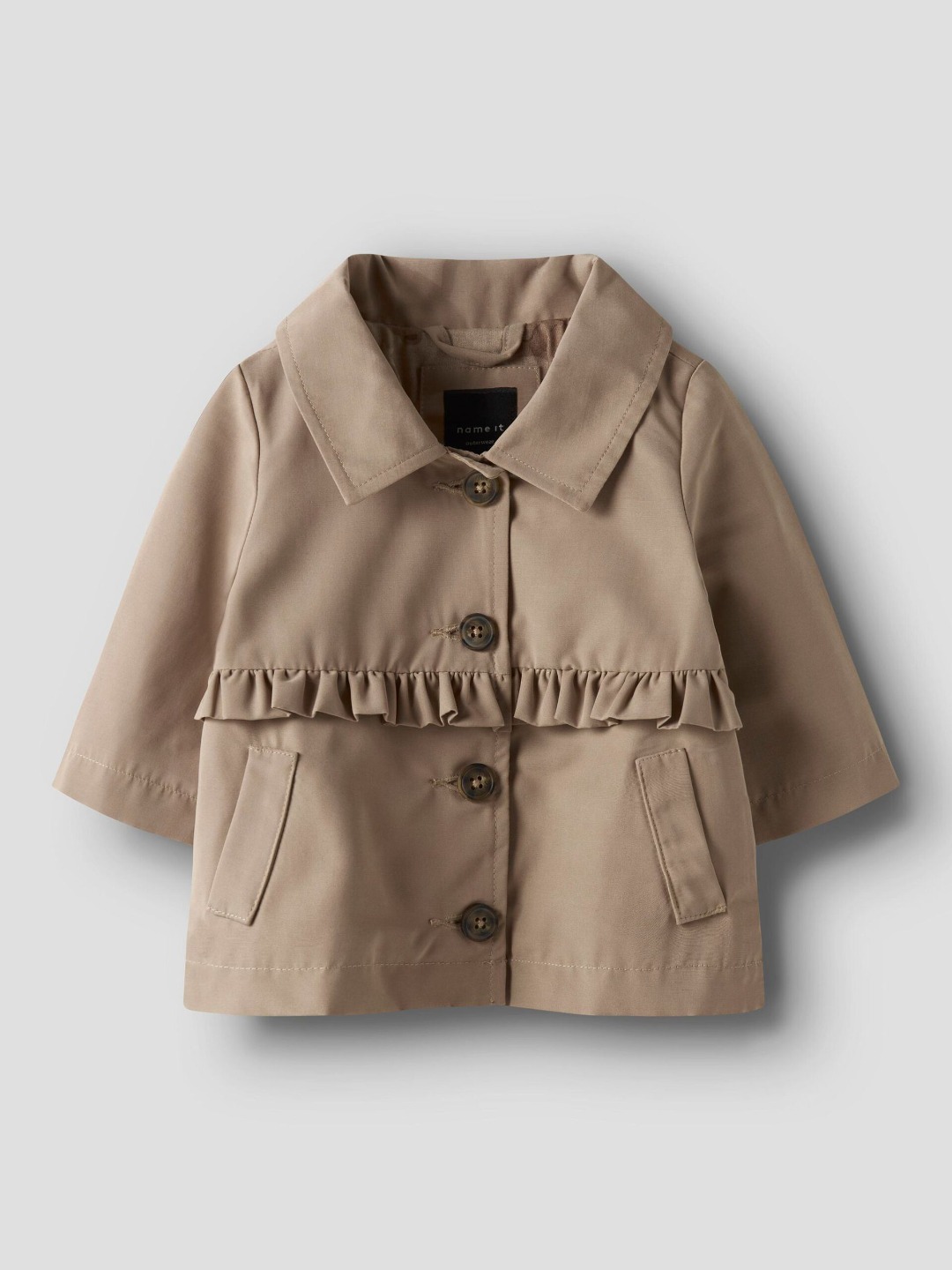Trench Beige con Balze - Nameit