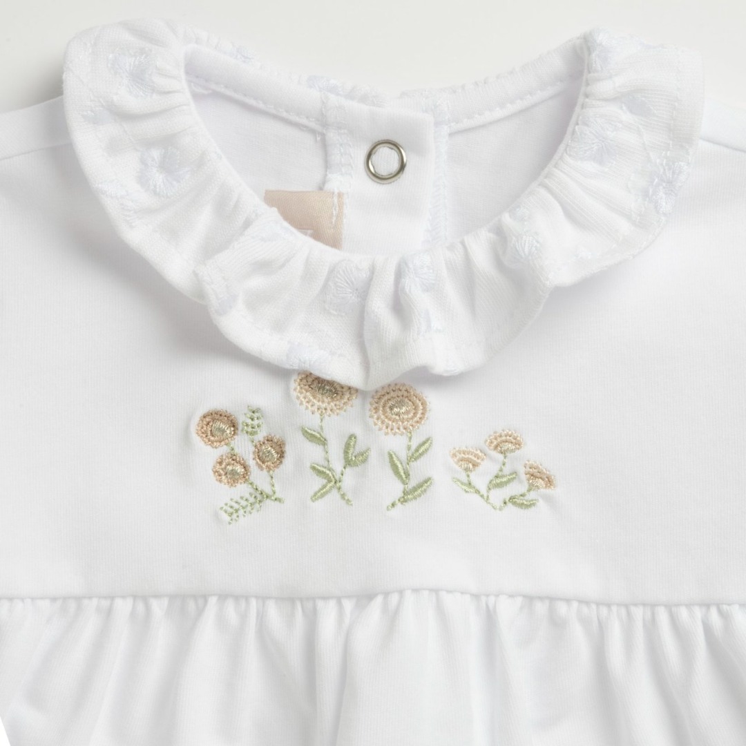 Set T-shirt M/C B.ca e Culotte Ricamata - Chicco - immagine 3