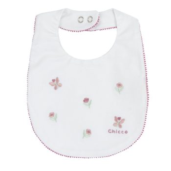 Bavaglino con Fiori Ricamati - Chicco