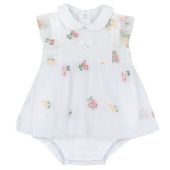 Pagliaccetto con Tulle ricamo con Fiori - Chicco