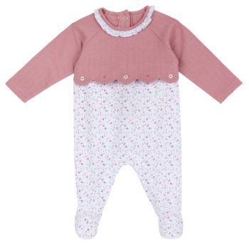 Tutine Aperta Entrogamba Rosa e Fiorellini - Chicco