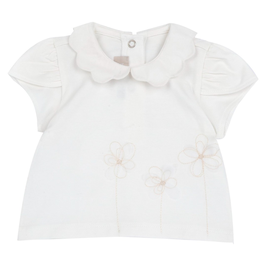Camicia M/C Bianca Collo Rotondo - Chicco