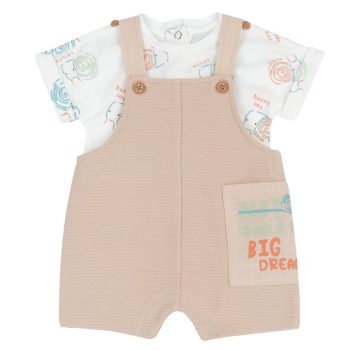 Completo Salopette Corta e Maglia Body M/C - Chicco