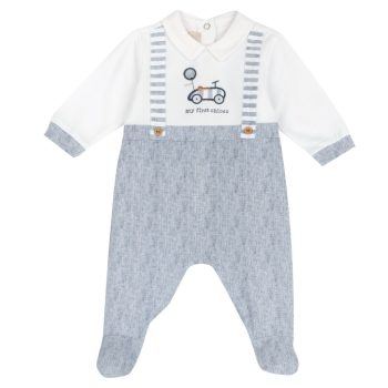 Tutina Aperta Dietro "My First Chicco" a Righe - Chicco