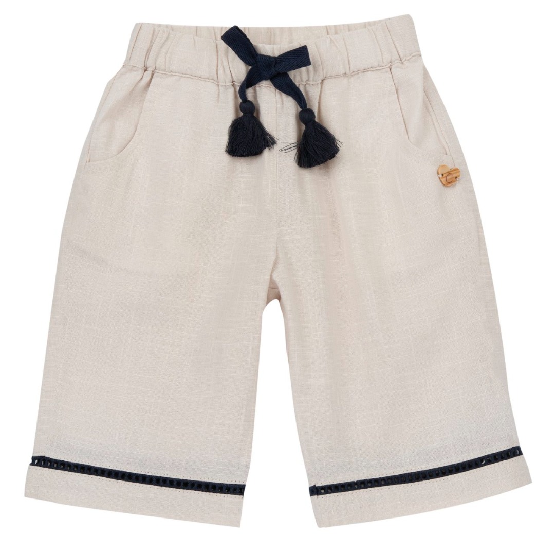 Pantaloni Lunghi Lino Beige - Chicco