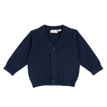 Cardigan a Punta in Maglia Blu - Chicco