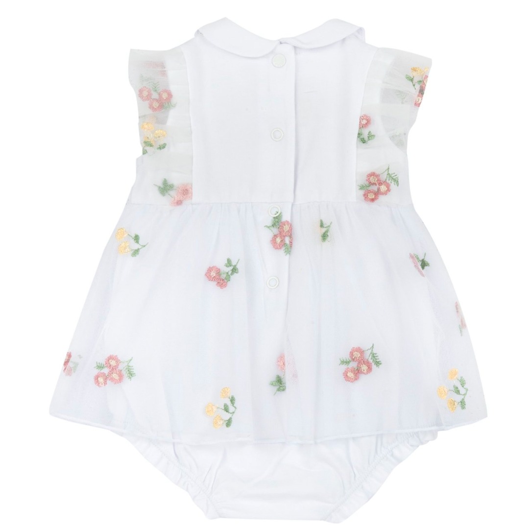 Pagliaccetto con Tulle ricamo con Fiori - Chicco - immagine 2