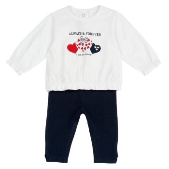 Completo Maglietta M/L con Leggings Blu - Chicco