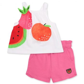 Completo Canotta con Frutta e Short Rosa - Tuc tuc