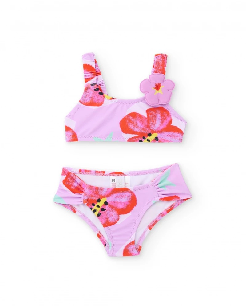 Bikini Rosa Fant. con Fiore - Tuc tuc
