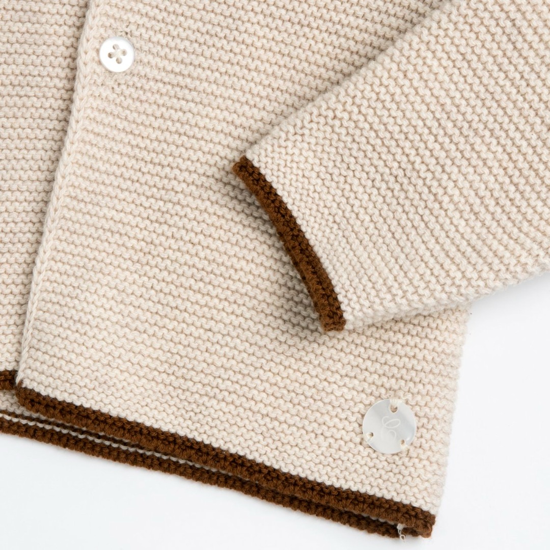 Cardigan in Maglia Beige - Chicco - immagine 3
