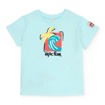 T-shirt Verde acqua con Chiusura Automatica - Tuc tuc