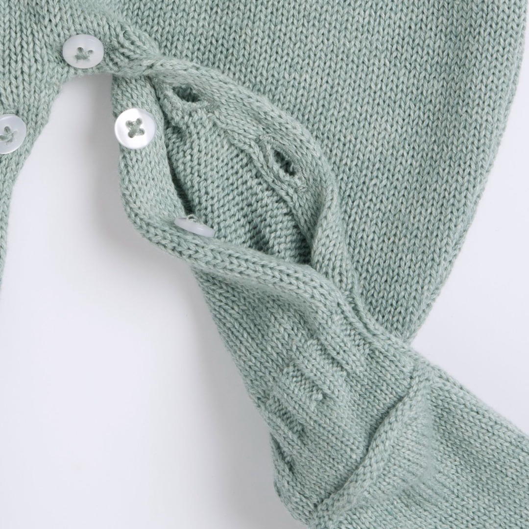 Tutina Aperta Interno Gamba Maglia Salvia - Chicco - immagine 4