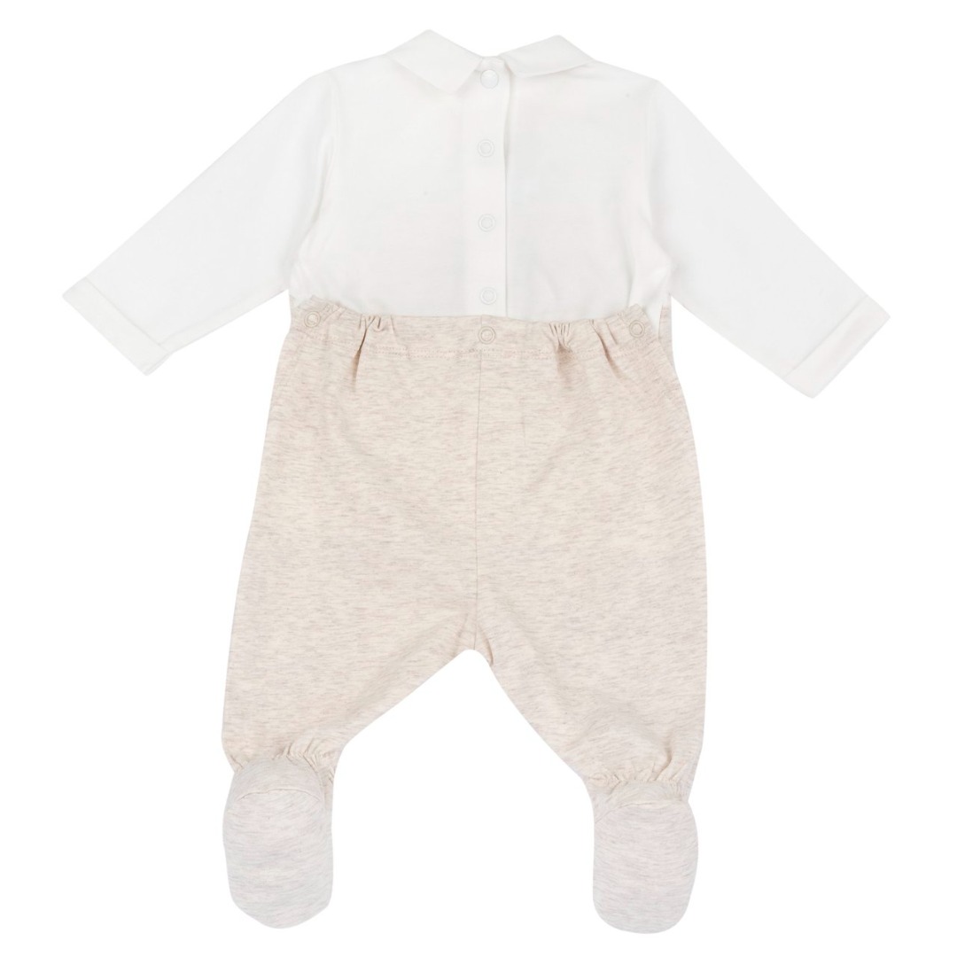Tutina Apertura Patello Effetto Salopette Beige - Chicco - immagine 2
