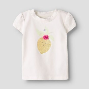T-SHIRT M/C BIANCA STAMPA LIMONE - Name it