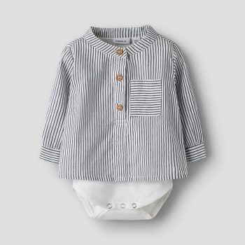 Camicia M/L Body Righe Blu - Name it