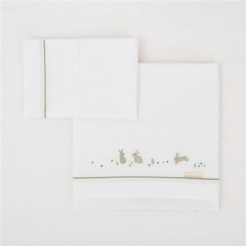 Set  3 Pezzi Lenzuolino 60x120 Bunny - Bimbidreams