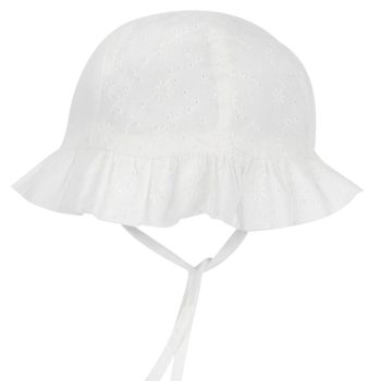 Cappello in Sangallo Bianco - Chicco