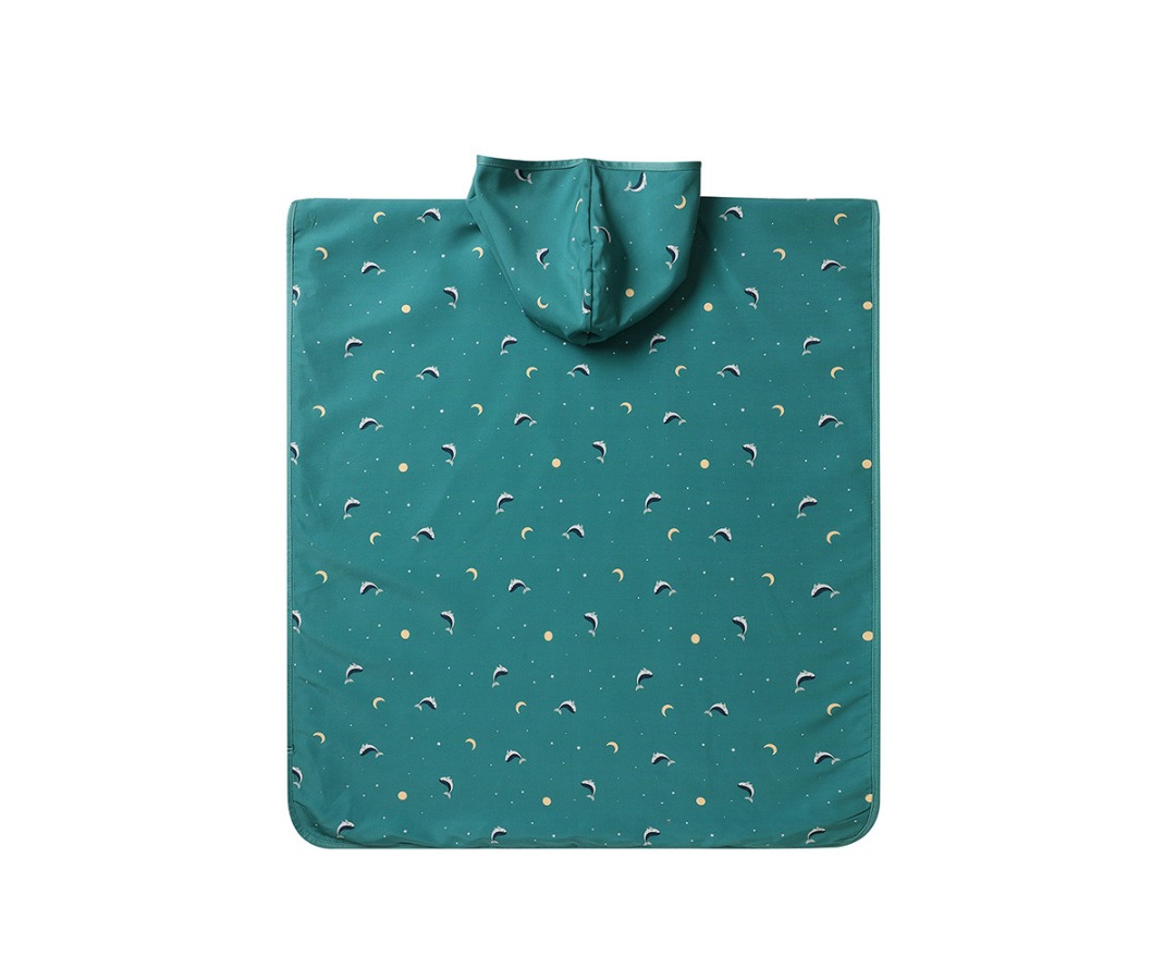 Poncho Spiaggia Teal Whale - Monneka - immagine 2