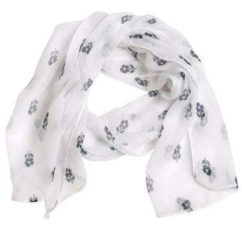 Pashmina Bianca Fantasia Floreale - Chicco