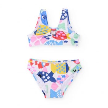 Bikini 2Pz Fondo B.co Fantasia Blu - Tuc tuc