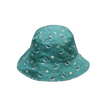 Cappello Reversibile Teal Whale - Monneka
