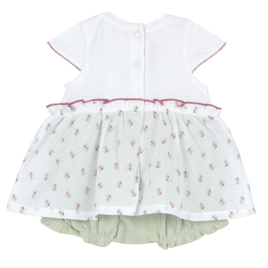 Pagliaccetto a Fiori con Culotte Verde - Chicco - immagine 2