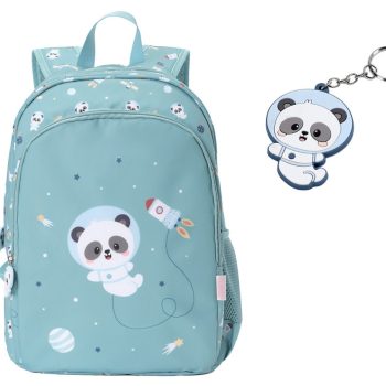 Zainetto Medio Pandas in Space + Portachiavi Personalizzabile - Tutete