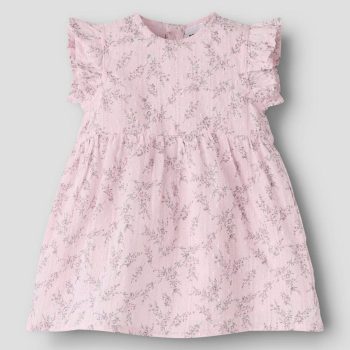Vestito M/C Shell Rosa Flor. - Name it