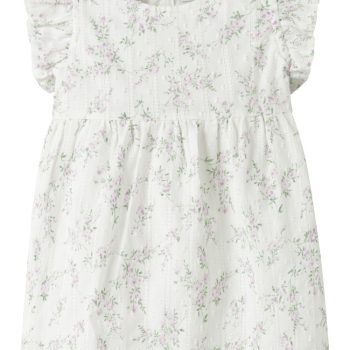 Vestito M/C Shell Bianco Flor. - Name it