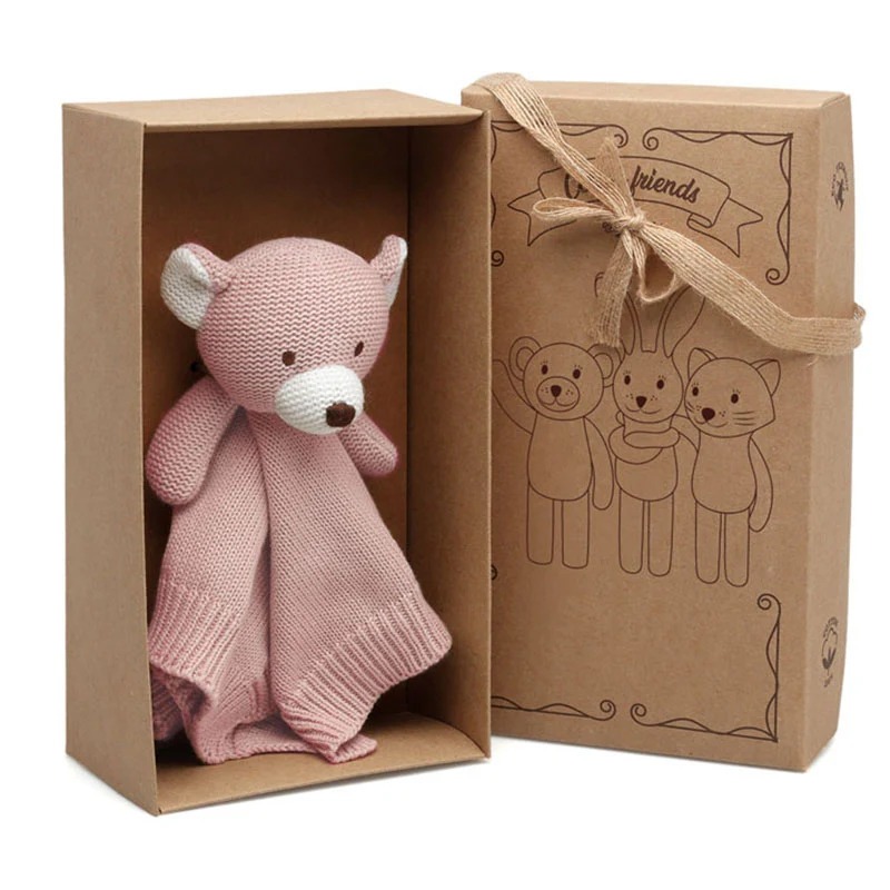 Doudou Orsetto Colorato Cotone - Kiokids - immagine 3